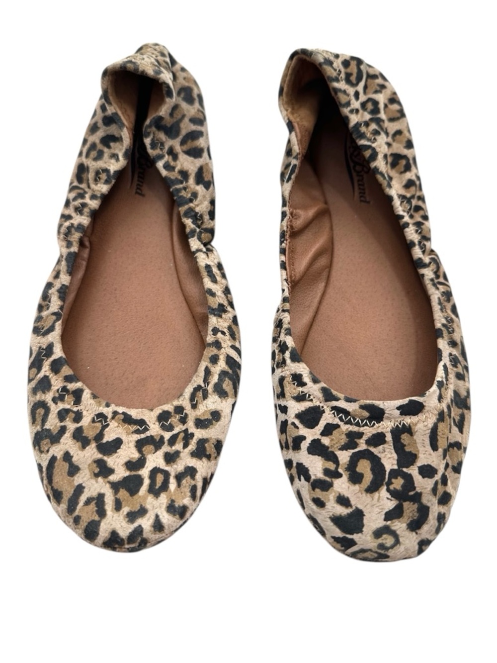 Lucky Brand Leopard Print Leather Ballet Flats Women's Size 7